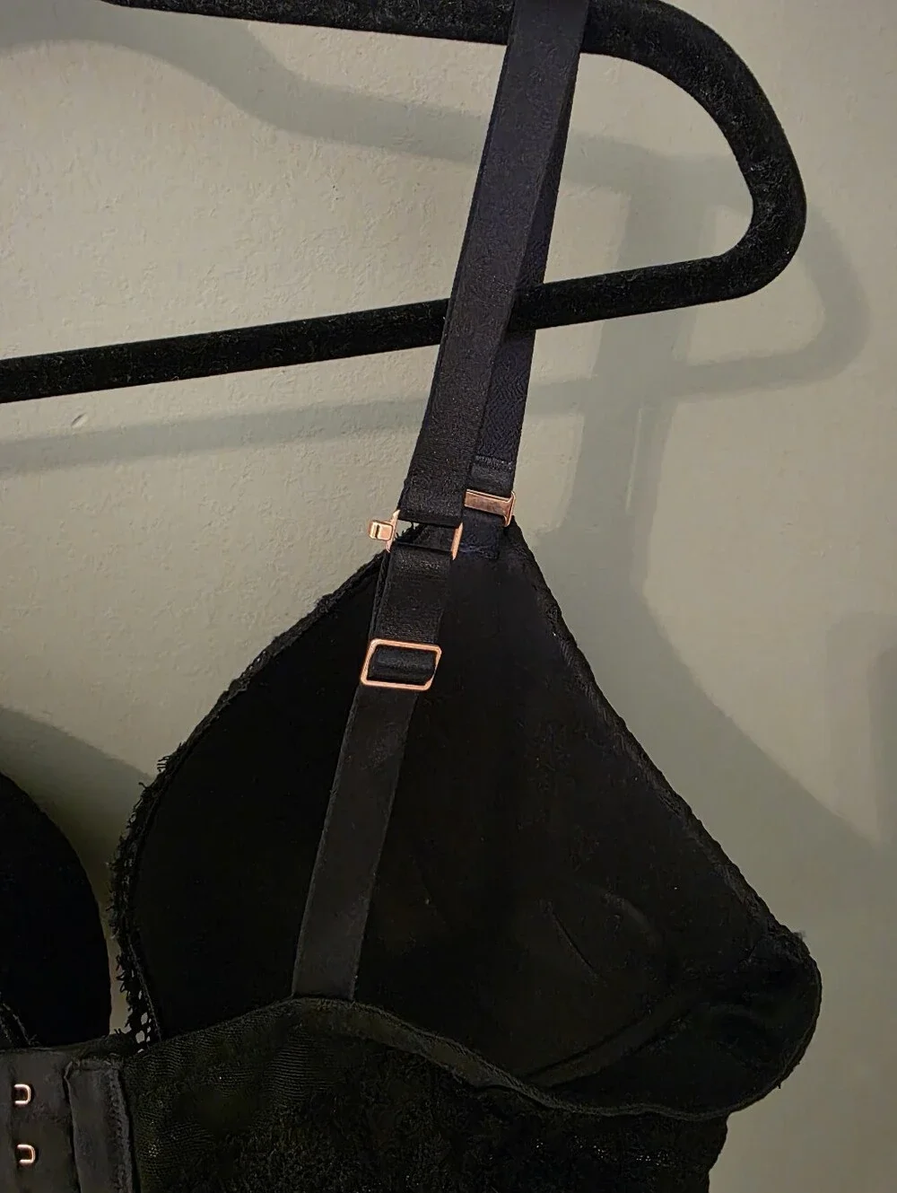 Aerie New Plunge Bra Black Lace 40DD